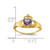 14k CZ June Birthstone Claddagh Heart Ring