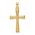 14K D/C and Textured Cross Charm