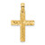 14K D/C Block Cross  Charm