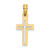 14K D/C Cross Charm