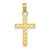 14k D/C Cross Pendant - K9-B24F2FA9-1836