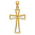 14K D/C Cross Pendant - XR-309A3200-2413