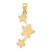14K D/C Stars Pendant