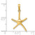 14K Dancing Starfish Charm