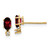14k Diamond & Garnet Birthstone Earrings