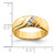 14k Diamond 3-stone Mens Ring