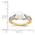 14k Diamond and FW Cultured Pearl Ring - Y1-94420BFD-2709