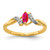 14k Diamond and Marquise Ruby Ring - RM-664A4D78-1650