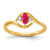 14k Diamond and Marquise Ruby Ring - RM-E78192FE-3720