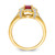 14k Diamond and Oval Ruby Ring - RM-FB390EB9-1927