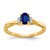 14k Diamond and Oval Sapphire Ring - RM-C80E461B-9951