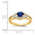 14k Diamond and Sapphire Ring