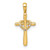 14k Diamond Cross w/Heart Pendant - PM-9110E554-7640