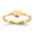 14k Diamond Cut Heart Signet Ring