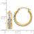 14k Diamond Fascination Round Hoop Earrings