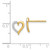 14k Diamond Heart Earrings