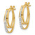 14k Diamond Hoop Earrings