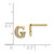14k Diamond Initial G Earrings