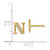 14k Diamond Initial N Earrings