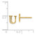 14k Diamond Initial U Earrings