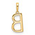 14K Diamond Letter B Initial Pendant - PM-1EBB792D-4454