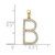 14K Diamond Letter B Initial Pendant - PM-A2968210-7080