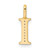 14k Diamond Letter I Initial Pendant - PM-D893AA57-2642