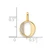 14k Diamond Letter O Initial Pendant - PM-2BF01E8D-3137