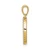 14K Diamond Letter O Initial Pendant - PM-ED14B2A5-7188