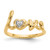 14k Diamond LOVE Ring