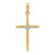 14k Diamond Polished Passion Cross Pendant