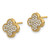 14k Diamond Quatrefoil Post Earrings