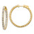 14k Diamond Round Hoop w/Safety Clasp Earrings - XE-FC5899DB-2708