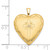 14k Diamond Satin and Diamond-cut Cross 20mm Heart Locket