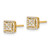 14k Diamond Square Screw Back Post Earrings - EM-BB4FA28F-1983