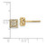 14k Diamond Square Screw Back Post Earrings - EM-BB4FA28F-1983