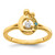 14k Diamond with 3 Birthstone Mother/Child Ring Semi-mount