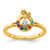 14k Diamond with 8 Birthstone Mother/Child Ring Semi-mount