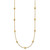 14K Diamond-cut Beads 17 inch Station Necklace