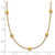 14K Diamond-cut Beads 17 inch Station Necklace