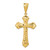 14k Diamond-cut Budded Cross Pendant - K6-BB6EF0CA-4942