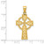 14k Diamond-cut Celtic Cross Pendant - C3-9515004A-5993