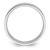10k White Gold 6mm Standard Weight Flat Comfort Fit Wedding Band Size 11
