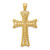 14k Diamond-cut Cross Pendant - K6-5FC30513-1042