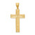 14K Diamond-cut Cross Pendant - XR-07872FE3-1471