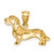 14K Diamond-cut Dachshund Pendant - C4-D0AC9F72-6271