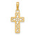 14k Diamond-cut Filigree Cross Pendant - C3-1E7C9C19-3579