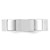 10k White Gold 6mm Standard Weight Flat Comfort Fit Wedding Band Size 9.5