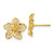 14K Diamond-cut Filigree Plumeria Earrings