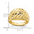 14K Diamond-cut Lattice Pattern Dome Ring